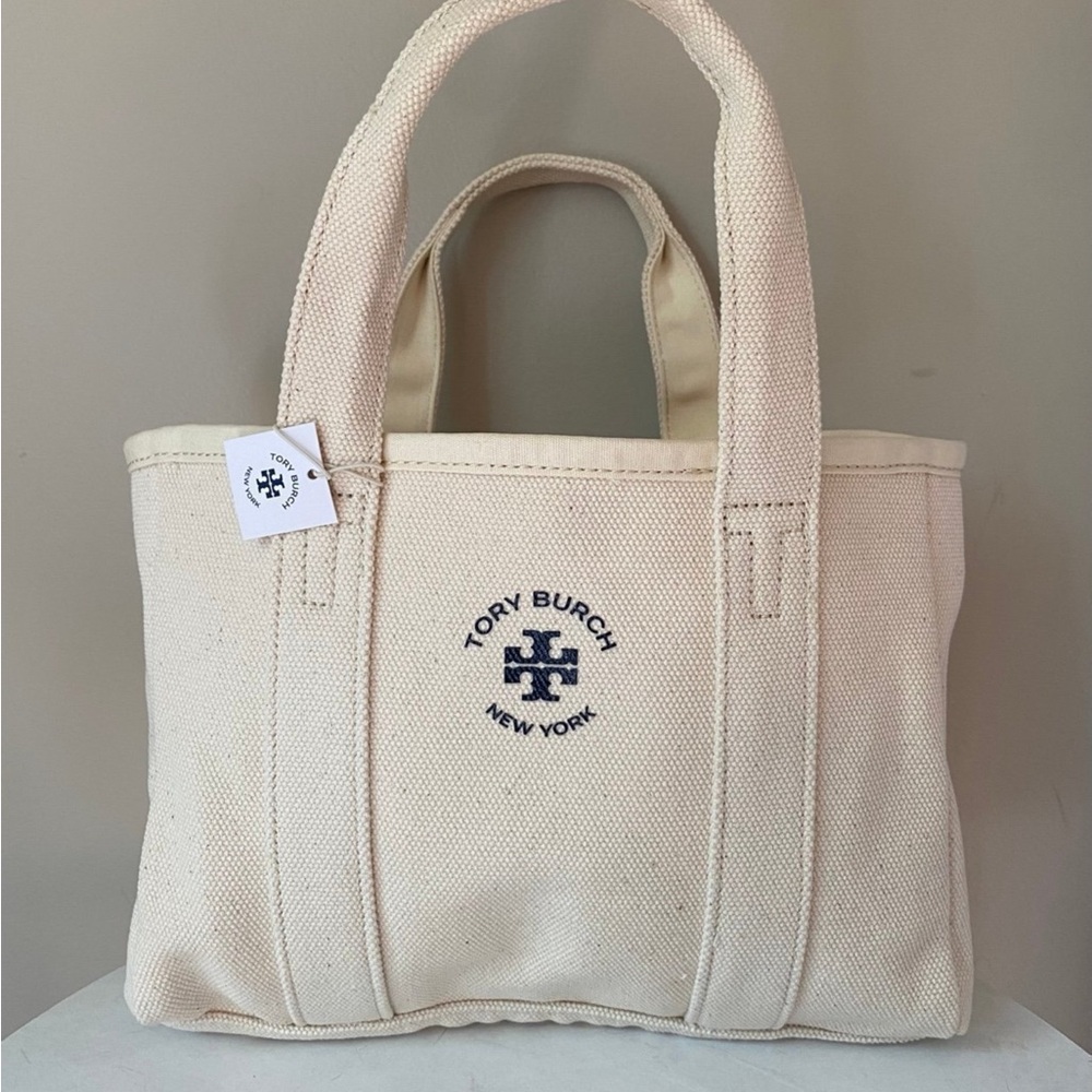 Tory Burch Mercer Canvas Tote Bag NWT